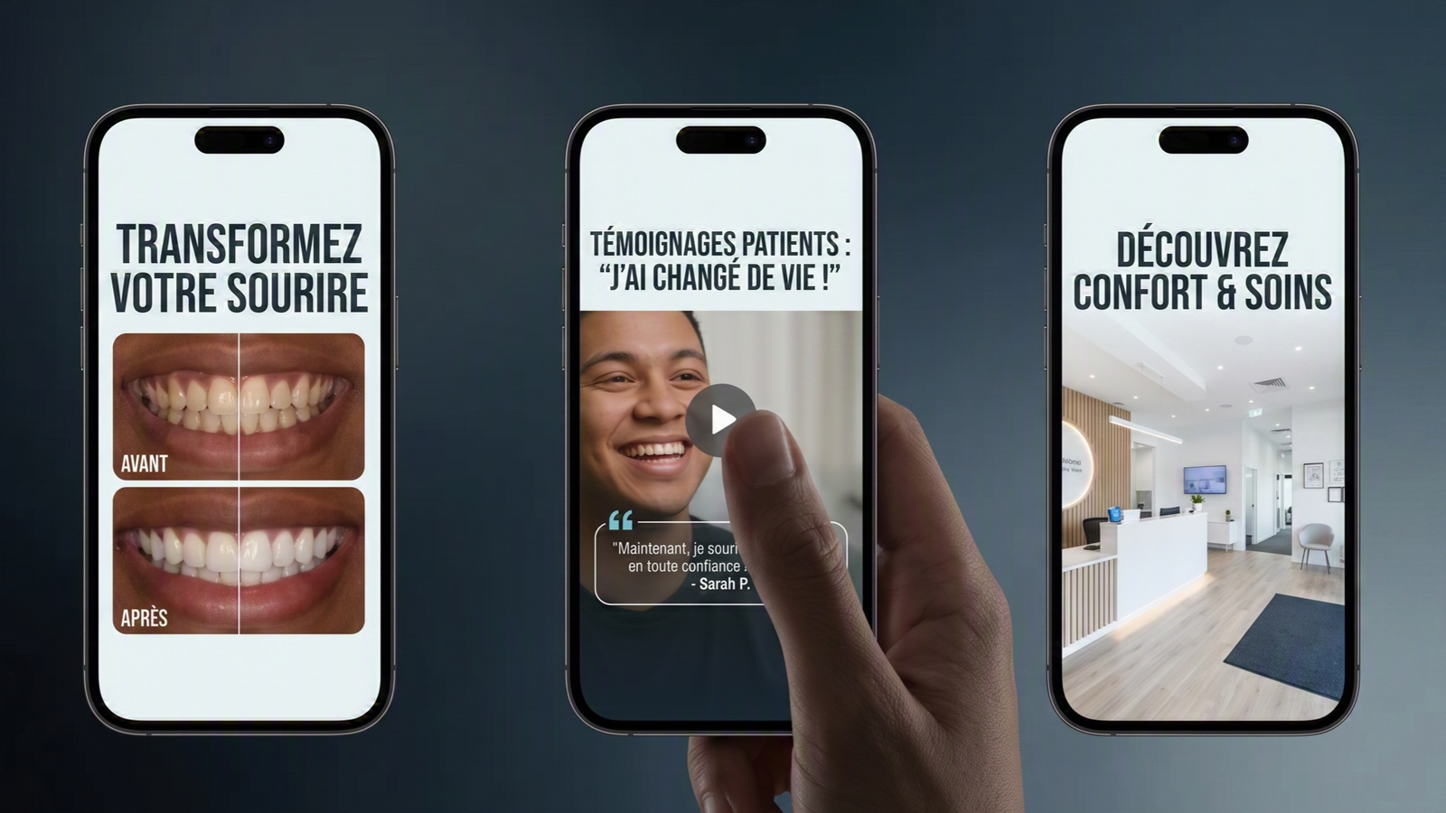 Exemples de publicités qui arrêtent le défilement